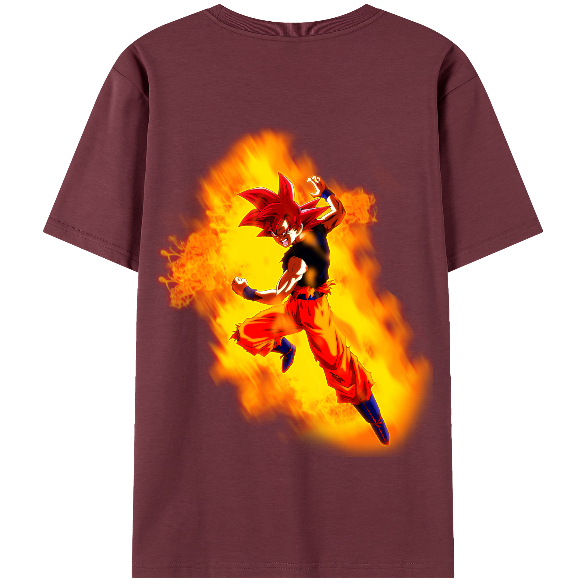 （画像用） ドラゴンボール 孫悟空（そん ごくう）Son Goku カカロット DRAGON BALL Kakarotto 綿100％半袖Tシャツ（背面プリント）